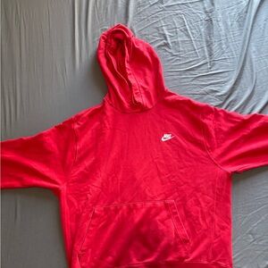 Red nike pullover